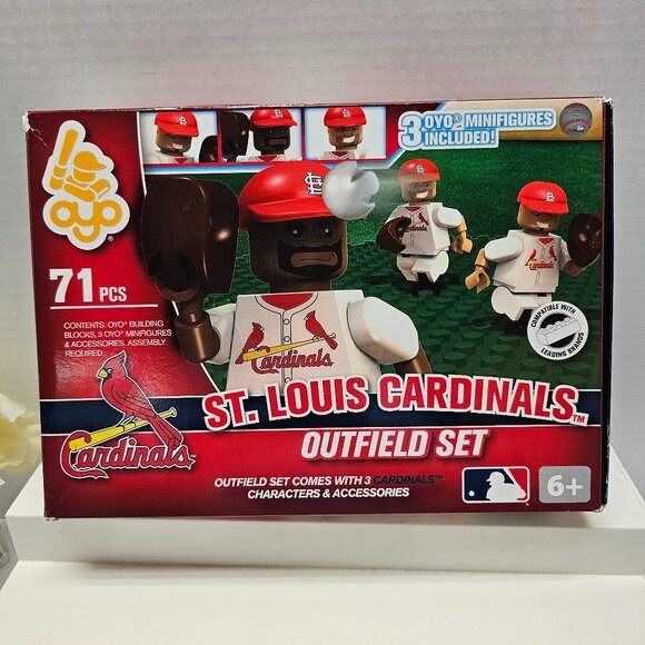 St louis Cardinals Baseball OYO Outfield Building Set 3 Mini Figure Characters - Picture 1 of 13